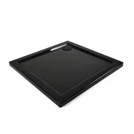 Душевой поддон Metakam Apart Black квадратный акриловый 80x80 см сифон в комплекте