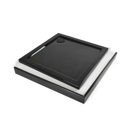 Экран для душевого поддона Metakam Apart Black квадратный 100x100 см