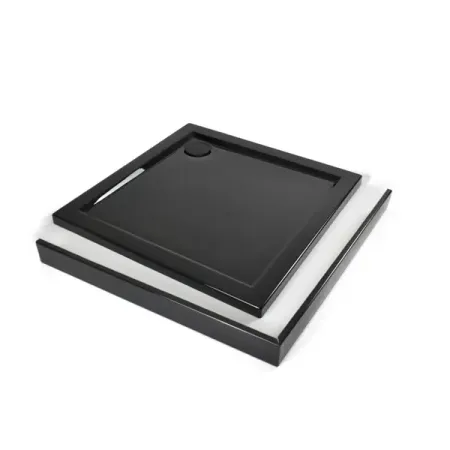 Экран для душевого поддона Metakam Apart Black квадратный 90x90 см