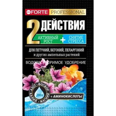 Удобрение Bona Forte для петуний и других ампельных 0.1 кг