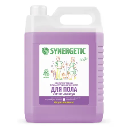 Средство моющее для пола Synergetic горная лаванда 5л