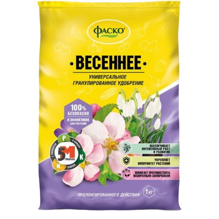 Удобрение минеральное гранулированное универсальное Весна Фаско 1 кг