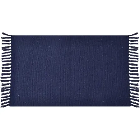 Коврик декоративный хлопок Solid Mat JBT-001-04 50x80 см цвет синий