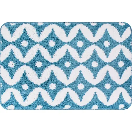 Коврик декоративный полиэстер Microfiber HF-1004-4727 40x60 см цвет зеленый