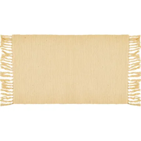 Коврик декоративный хлопок Solid Mat JBT-001-08 50x80 см цвет жёлтый