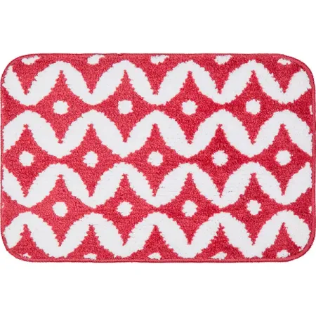 Коврик декоративный полиэстер Microfiber HF-1004-4638 40x60 см цвет красный