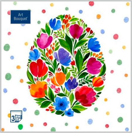 Салфетки Art bouquet бумажные пасхальное яйцо 33х33 3сл 20л салфетки art bouquet бумажные темно серые 33х33 3сл 16шт