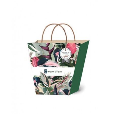 Сумка подарочная Лакарт Дизайн ТВ 22,5х10х23 см в ассортименте