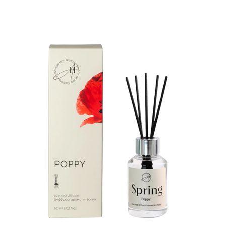 Диффузор ароматический Aroma Harmony Poppy 60 мл спрей ароматический очный хамелеон 100мл orl s100 fh коробка