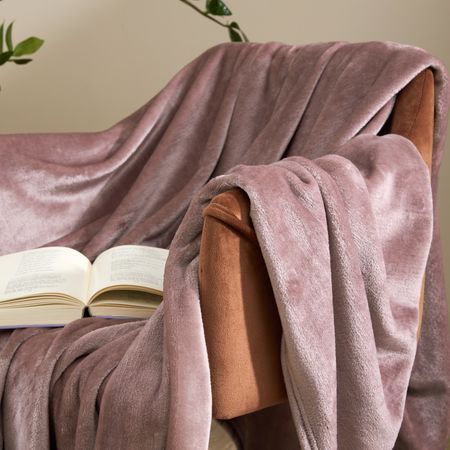 Плед Giardino, розовый бархатный лоток для украшений treachi розовый