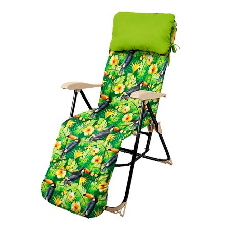 Кресло-шезлонг складное Haushalt 820х590х1170 мм с матрасом (ННК5)