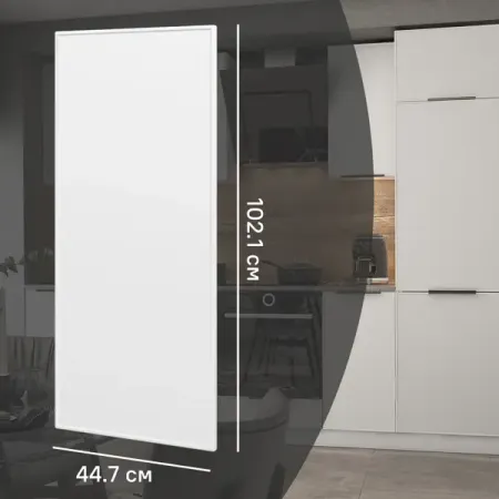 Фасад для кухонного шкафа Инта 44.7x102.1 см Delinia ID МДФ цвет белый huano микропереключатель для мыши синяя оболочка белая точка 20 млн циклов