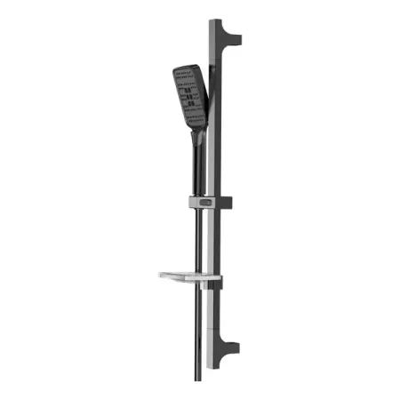 Душевой комплект Iddis Agua 3 режима цвет черный матовый