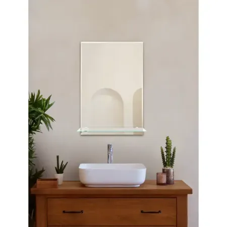 Зеркало для ванной S40W с полкой 60x40 см