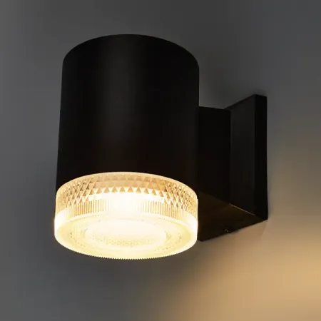 Светильник уличный настенный Piautos 15 Вт IP54 цвет черный