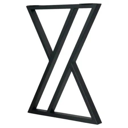 Подстолье для обеденного и письменного стола 71 см сталь цвет черный матовый