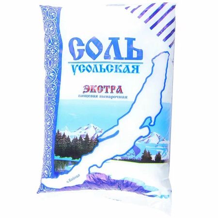 Соль Усолье Усольская Экстра пищевая 1 кг