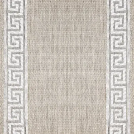 Дорожка ковровая «Дели» 1 м, цвет бежевый