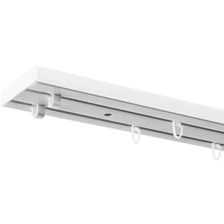 Карниз двухрядный Inspire 400 см пластик