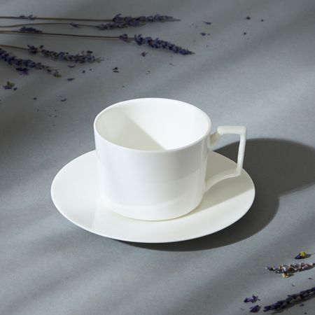 Чайная пара Благородный белый/Bianco nobile