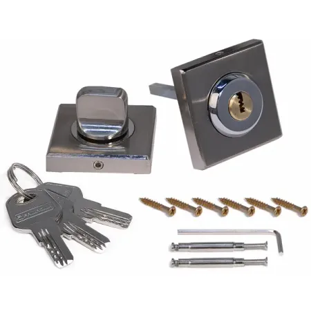 Фиксатор-ключ квадратный ЦАМ цвет матовый никель