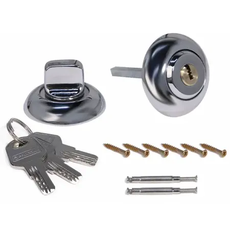 Фиксатор-ключ круглый ЦАМ цвет хром