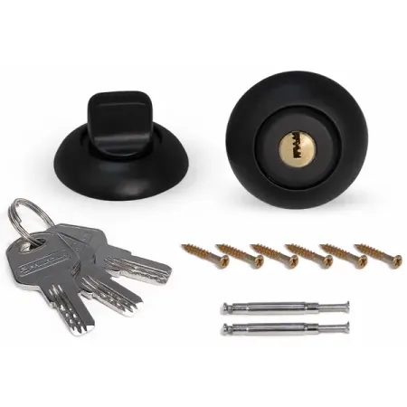 Фиксатор-ключ круглый ЦАМ цвет черный