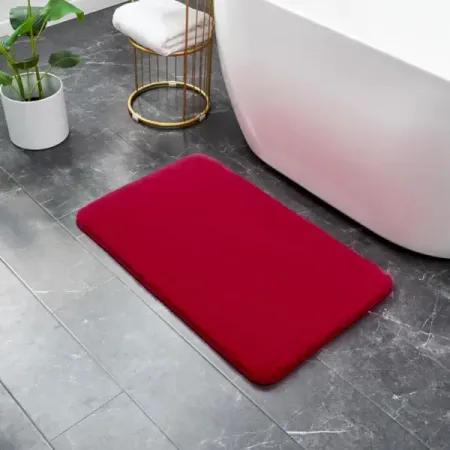 Ковер Bingo прямоугольный 50x80 см полиэстер цвет брусничный пушистый декоративный ковёр alfombra