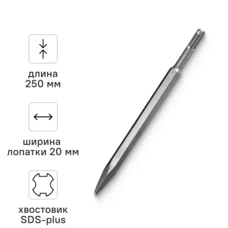 Пика SDS-plus Vira 558250 20x250 мм запасные части для робота пылесоса dreame d9 plus