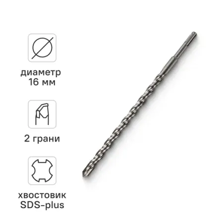 Бур по бетону SDS-plus Rage 561631 16x310 мм бур по бетону вихрь 12x260x200 sds plus