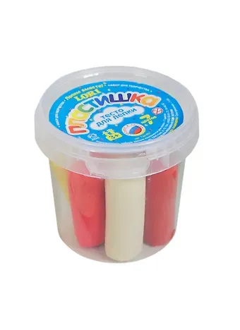 Тесто для лепки,LORI Пластишка. Набор №1, 7цв. по 12гр.