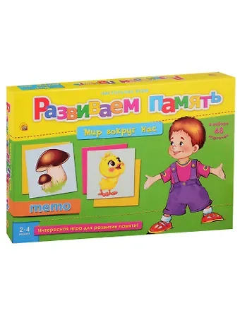 Игра Развиваем память (мемо)МИР ВОКРУГ НАС (Арт ИН-2058)