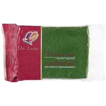 Скульптурный пластилин «Луч», оливковый, 300 грамм