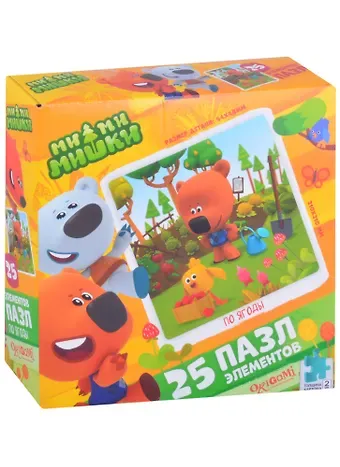 Пазл Оригами, МиМиМишки 25эл., поле (220х220)+карточка с магнитом