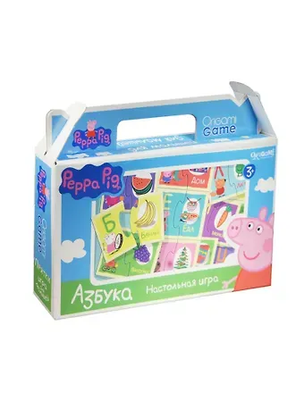 Настольная игра, Оригами, Peppa Pig Азбука 01573