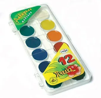 Краски акварельные 12цв 