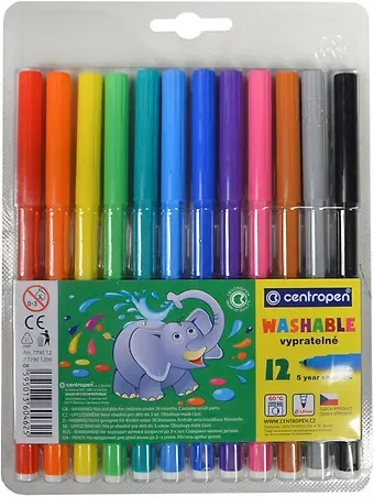 Фломастеры Centropen, 12 цветов