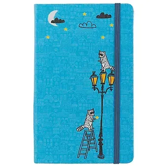 Книга для записей «Funny stories. Еноты», синяя, 96 листов, А5