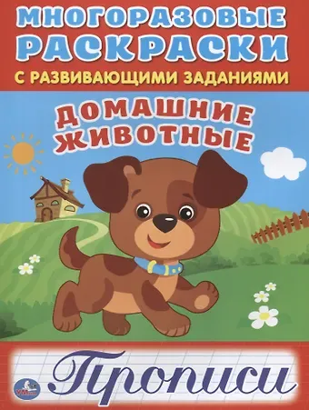 Анна Козырь Домашние животные (многоразовые раскраски с прописями).