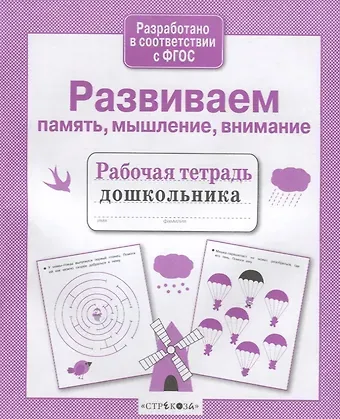 Развиваем память, мышление, внимание. Рабочая тетрадь дошкольника