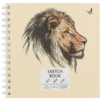 Скетчбук 195*195 80л 