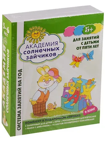 Академия солнечных зайчиков. 5-6 лет. В КОРОБКЕ. Система развития ребенка