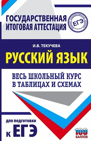 Ирина Викторовна Текучева ЕГЭ. Русский язык. Весь школьный курс в таблицах и схемах для подготовки к единому государственному экзамену