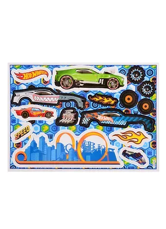 Раскраска с магнитным конструктором. Hot Wheels. Вперед, к победе!