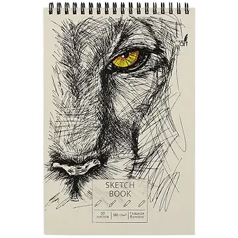 Скетчбук А5+ 30л 