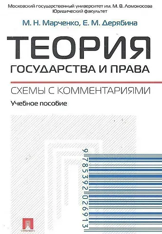 Михаил Николаевич Марченко, Елена Михайловна Дерябина Теория государства и права. Схемы с комментариями: учебное пособие