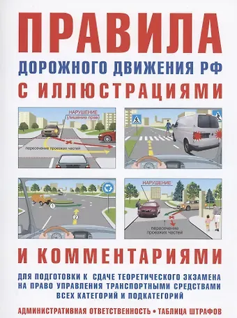 Правила дорожного движения с иллюстрациями и комментариями. Ответственность водителей (таблица штрафов и наказаний)