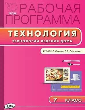 Ольга Николаевна Логвинова Рабочая программа по технологии (Технологии ведения дома) к к УМК Н.В. Синицы, В.Д. Симоненко. 7 класс