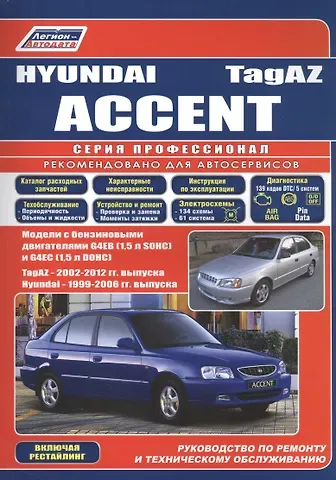 Hyundai Accent ТагАЗ Мод. с бенз. двигателями G4EB (1,5 л. SOHC) и G4EC… (мПрофессионал)
