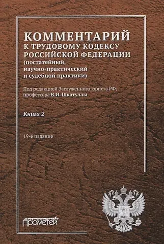 Владимир Иванович Шкатулла Комментарий к Трудовому кодексу Российской Федерации (постатейный, научно-практический и судебной практики). Книга 2